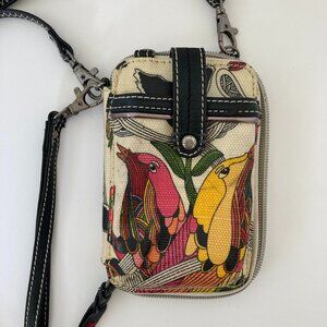 Sakroots Nature Bird Design Wristlet Wallet